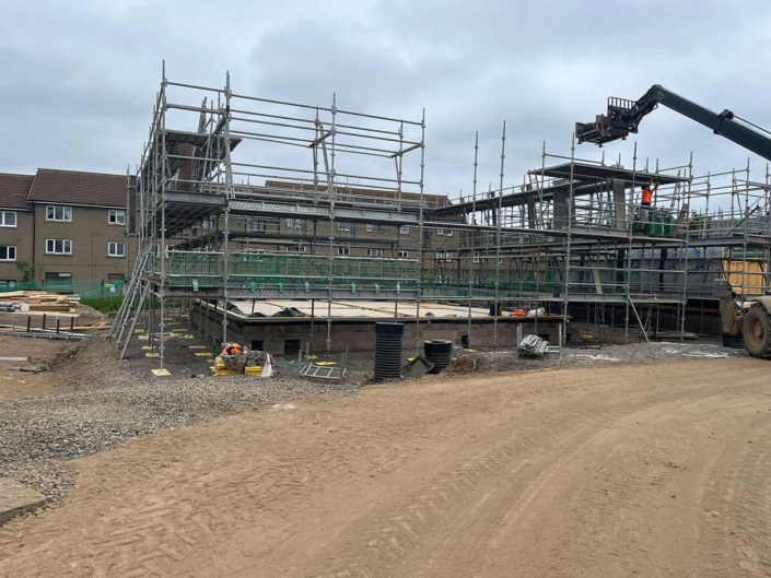 Bricklaying for a Block of 24 flats and 30 Semi Detached houses