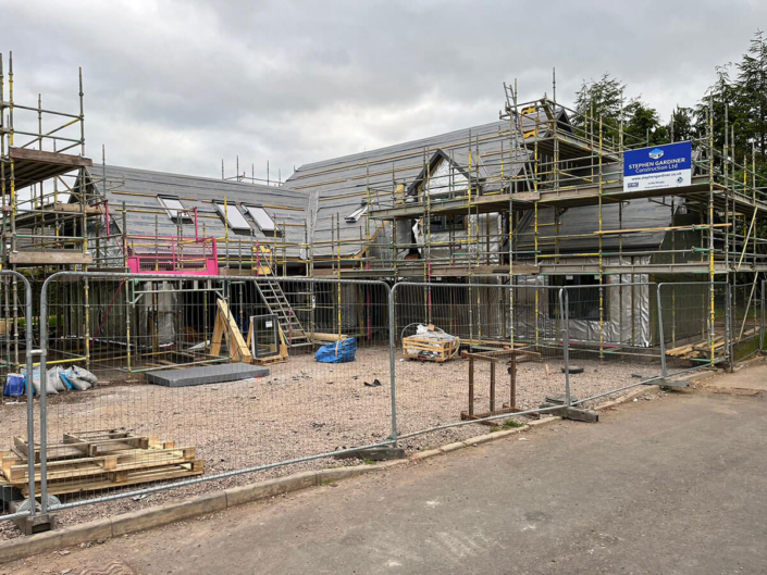 Sub Contract Bricklaying for 2 new homes in Auchterarder for Stephen Gardiner Construction