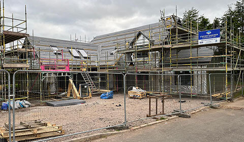 Sub Contract Bricklaying for 2 new homes in Auchterarder for Stephen Gardiner Construction
