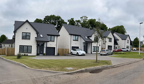 Blockwork for 14 new homes for Stephen Gardiner Construction